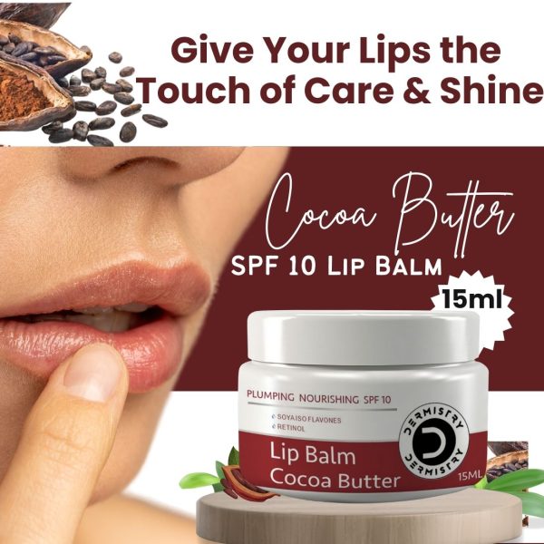 Dermistry Plumping Nourishing SPF 10 for Glossy Tinted Lip Balm Cocoa Butter I Retinol I Coconut Oil I Shea Butter for Dry Dark Pigmented Chapped Lips Care Glowing I Hydrated Intensely Soft I Lightening Smooth Look I Men Women 15ml - Image 7