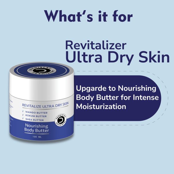 Dermistry Revitalizing Nourishing Body Butter I For Winters & All Weather I Deep Very Dry & Flaky Sensitive Skin I Mango, Kokum & Shea Butter I Instant Moisturizer for Soft Smooth Skin Absorbs Quickly I Men Women 100ml - Image 2