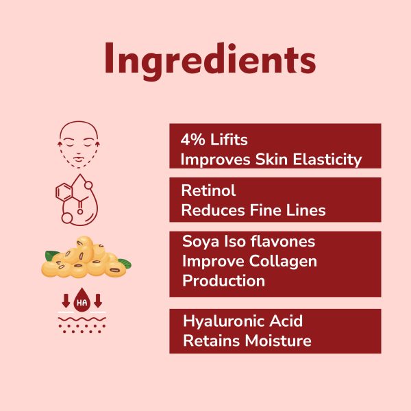 Dermistry Instant & Intense 4% Liftis & Retinol Anti Ageing Face Serum | Hyaluronic Acid D Biotin | Reduces Fine Lines Wrinkles | Skin Firming, Lifting Tightening I Men & Women | 30ml - Image 3