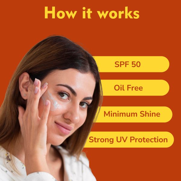 Dermistry Ultra Lite Matte Finish Sunscreen SPF 50 for Oily Acne Prone & All Skin Types I UVA/B PA+++ Sun Protection l Light Weight Moisturizer I Water Based Daily Use Men Women 50ml - Image 5