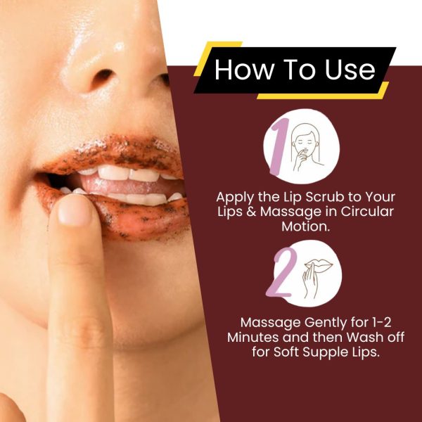 Dermistry Exfoliating Lightening Coffee & Sugar Lip Scrub for Reduction of Dark Smoker Pigmentation & Healing Dry Chapped Lips I Shea Butter I Olive Oil I Coconut Oil I Sugar I Brightening Men Women 15ml - Image 5