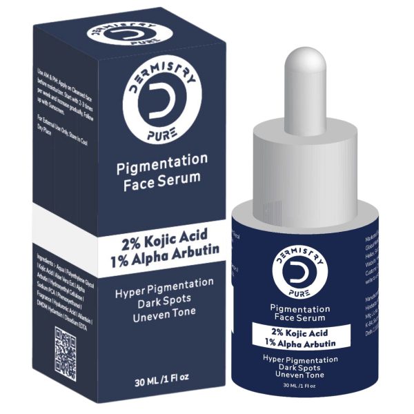 Dermistry Pure 2% Kojic Acid 1% Alpha Arbutin Best Skin Glow Lightening Brightening Instant Glowing Fairness Face Serum For Removes Uneven Tone Dark Spots Pigmentation Tan & Dull Skin All Skin Types - Image 6