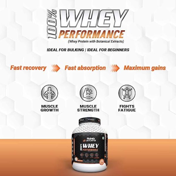 Nutrela Sports 100% WHEY PERFORMANCE-2 KG (Vanilla Ice Cream) - Image 6