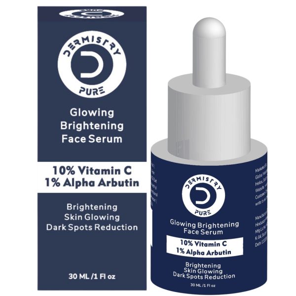 Dermistry Pure 10% Vitamin C 1% Alpha Arbutin Skin Lightening Brightening Instant Glowing Fairness Face Serum for Removes Dull Skin Pigmentation Dark Spots Correcting Skin Radiance Repair Sun Damage - Image 8