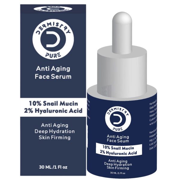 Dermistry Pure 10% Snail Mucin 96 Peptide + 2% Hyaluronic Acid Anti Aging Moisturizer Face Serum Repair Fine Lines Wrinkles Collagen Boost Skin Lifting Firming Tightening Deep Hydrating Anti Ageing - Image 8