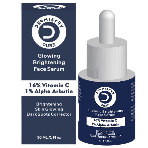 Dermistry 16% Vitamin C 1% Alpha Arbutin Skin Lightening Brightening Instant Glowing Fairness Face Serum for Removes Pigmentation Dull Skin Dark Spots Correcting Skin Radiance Sun Damage Repair 30 ml - Image 8