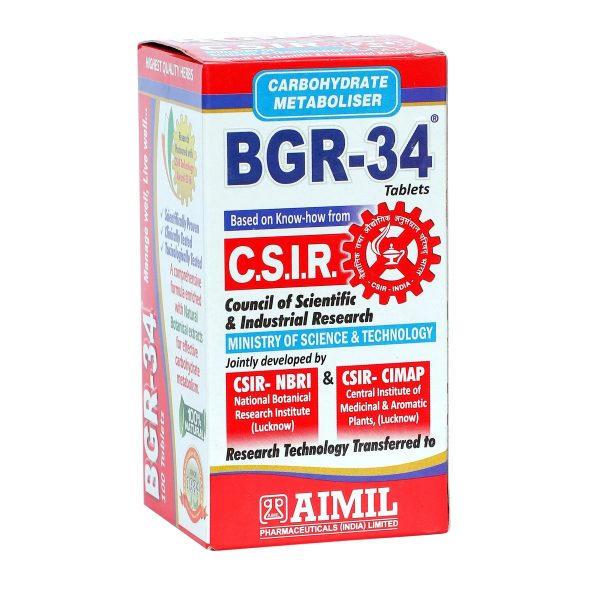 Aimil Carbohydrate Metaboliser BGR-34 Tablets - Image 2