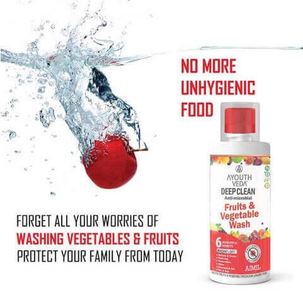 Aimil Deep Clean Anti Microbial Fruits & Vegetable Wash (500 ml) - Image 2