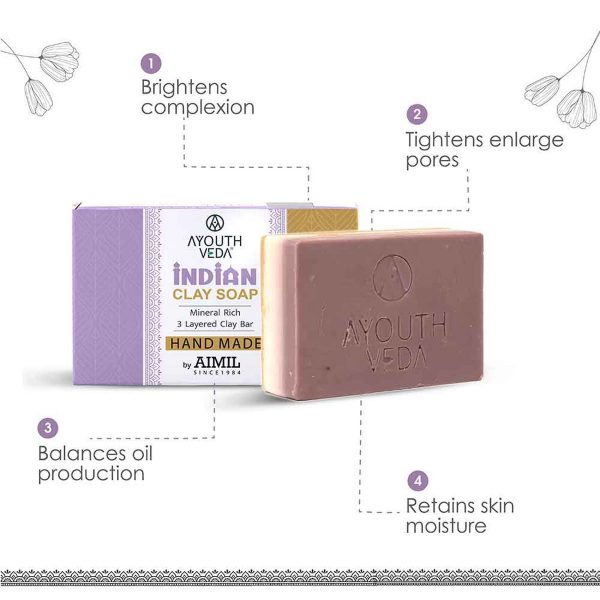 Aimil Indian Clay Handmade Soap (100 gm) - Image 3