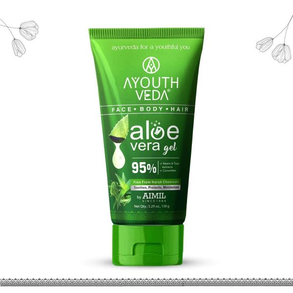 Ayouthveda Aloe Vera Gel for Face, Hair & Body (150 Gm) - Image 2