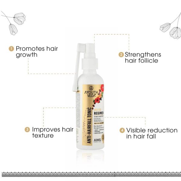 Ayouthveda Anti-Hair Fall Tonic For Hair Fall Control & Re-growth (100 Ml) - Image 7