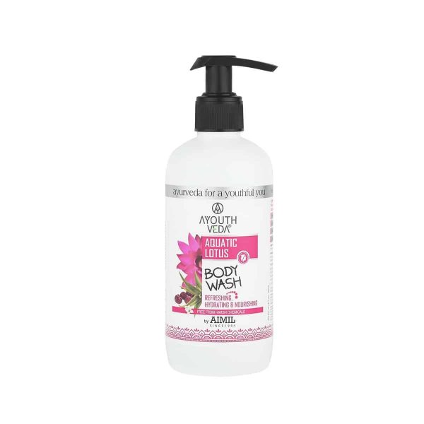 Ayouthveda Aquatic Lotus Body Wash With Super Hydrating & Refreshing Formula (300 Ml)