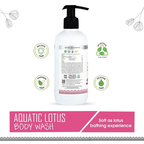 Ayouthveda Aquatic Lotus Body Wash With Super Hydrating & Refreshing Formula (300 Ml) - Image 3