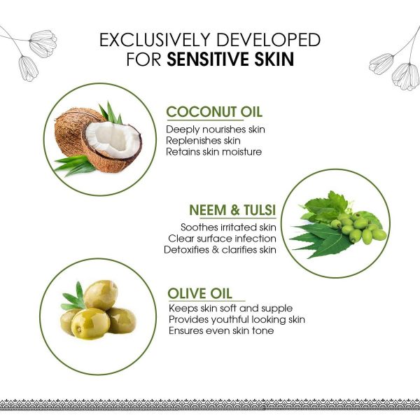 Ayouthveda Delicate Skin Pure Handmade Castile Soap With Neem & Tulsi (110 Gm) - Image 6