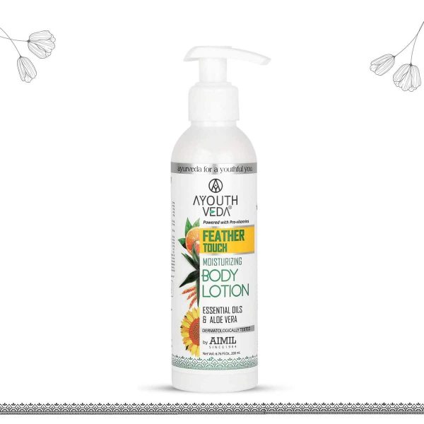 Ayouthveda Feather Touch Moisturizing Body Lotion With Aloe vera (200 Ml) - Image 2