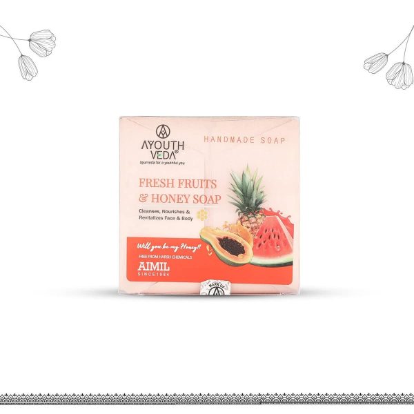 Ayouthveda Fresh Fruit & Honey Soap (100 Gm) - Image 3