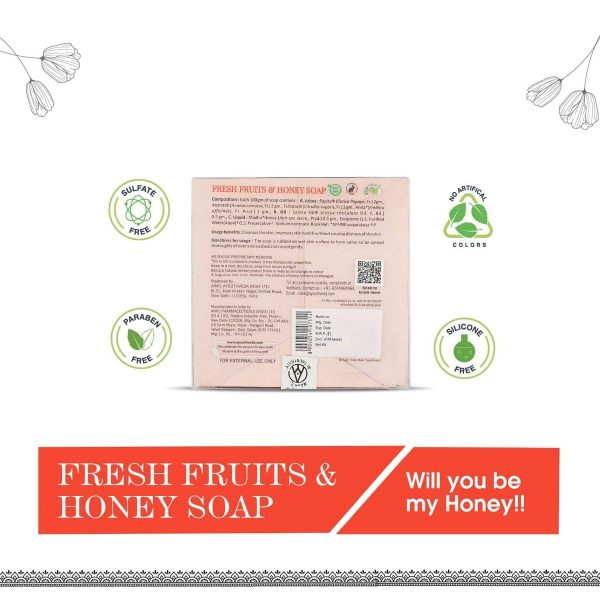 Ayouthveda Fresh Fruit & Honey Soap (100 Gm) - Image 4