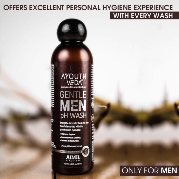 Ayouthveda Gentle-Men pH Wash (180 Ml) - Image 2