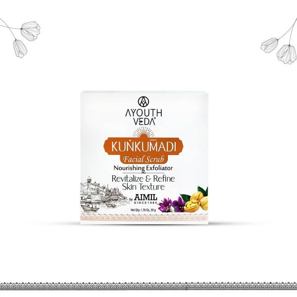 Ayouthveda Kunkumadi Facial Scrub (50 g) - Image 3