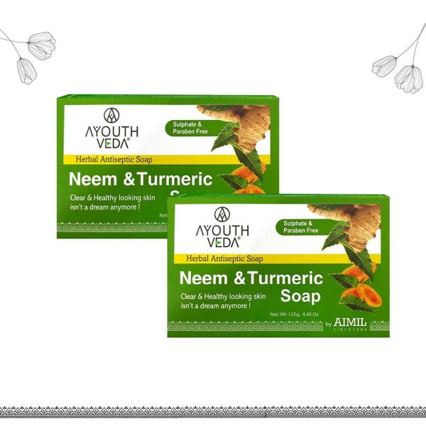Ayouthveda Neem & Turmeric Soap (2 Pc)