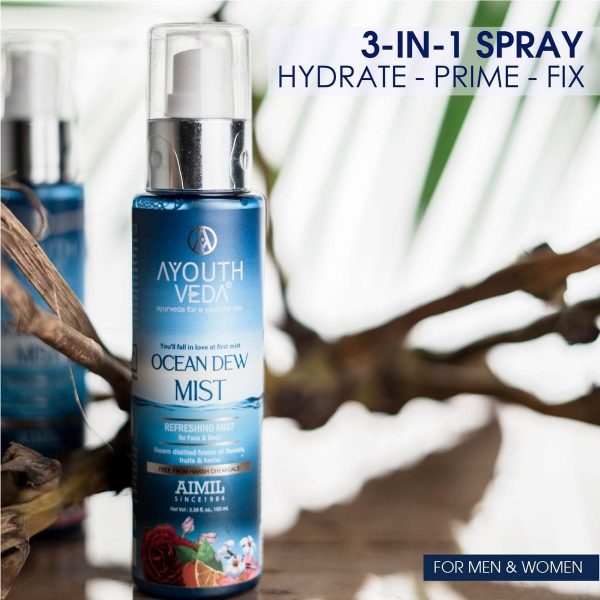 Ayouthveda Ocean Dew Mist To Keep Your Skin Hydrated All Day (100 Ml) - Image 2