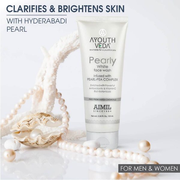 Ayouthveda Pearly White Face Wash (100 Ml) - Image 2