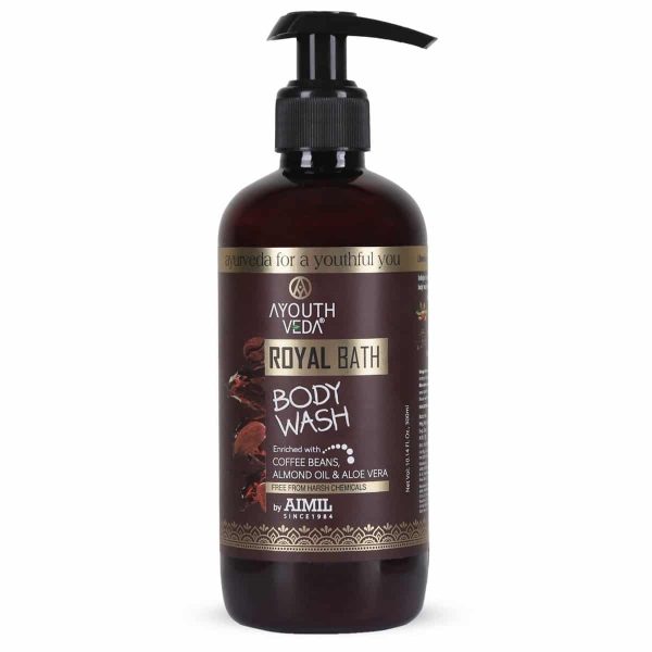 Ayouthveda Royal Bath Body Wash with Coffee & Aloe vera (300 Ml)