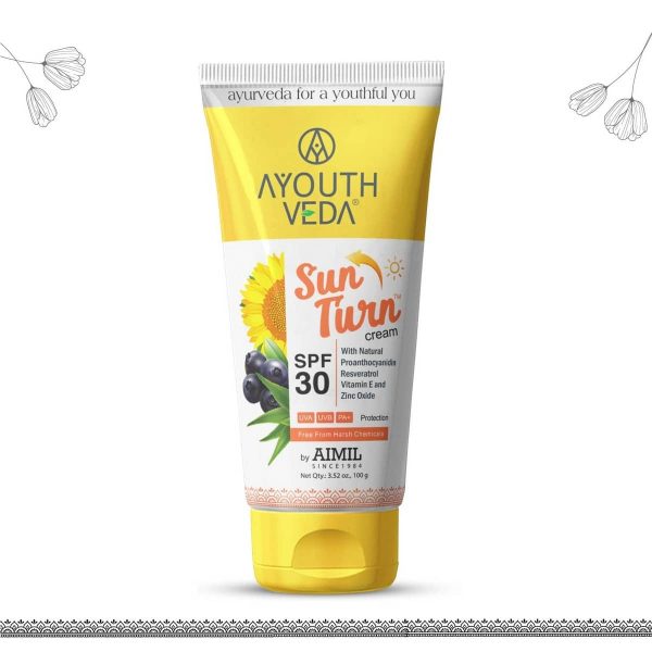 Ayouthveda Sun Turn SPF 30 Cream With UVA, UVB & PA+ Protection (100 Gm) - Image 6