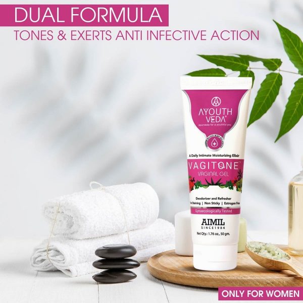 Ayouthveda Vagitone Vaginal Gel With Dual Formula (50 Gm) - Image 6