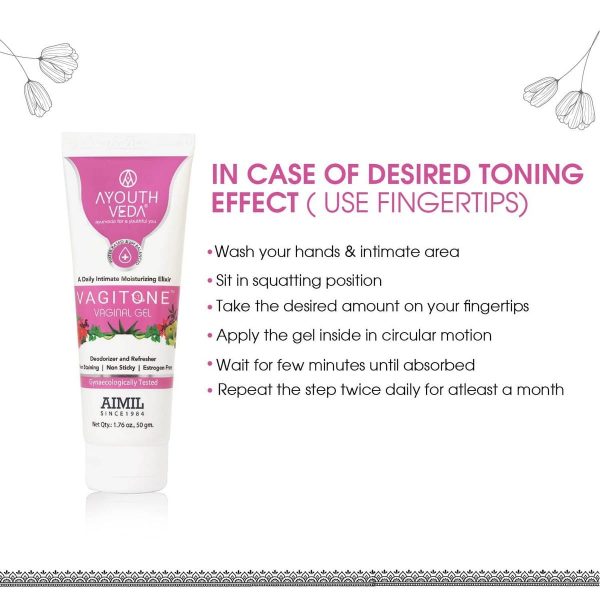 Ayouthveda Vagitone Vaginal Gel With Dual Formula (50 Gm) - Image 7