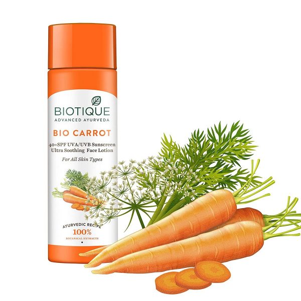 Biotique Bio Carrot Face Sun Lotion (190ml) - Image 3