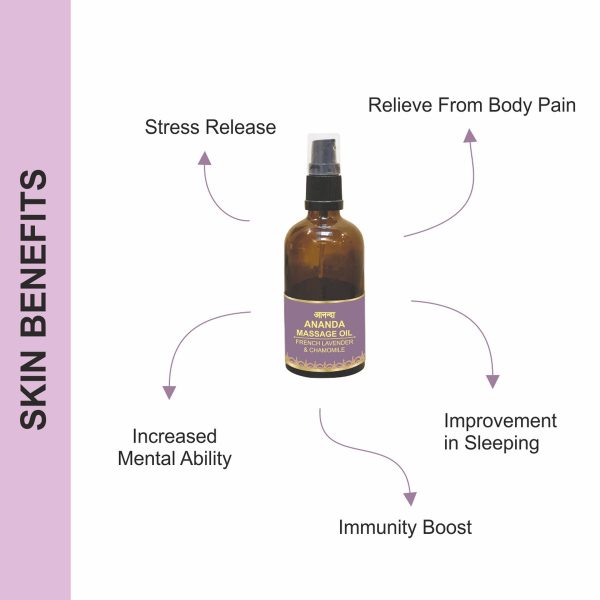 Body Gold Ananda Massage Oil - French Lavender & Chamomile (100 Ml) - Image 8