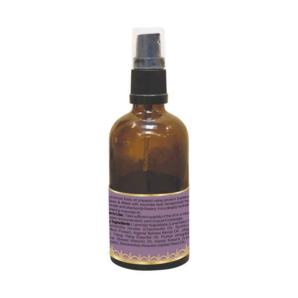 Body Gold Ananda Massage Oil - French Lavender & Chamomile (100 Ml) - Image 3