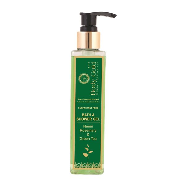 Body Gold Bath & Shower Gel - Neem Rosemary & Green Tea (200 Ml)