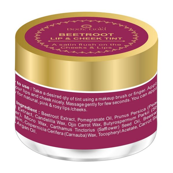 Body Gold Beetroot Lip & Cheek Tint (15 Gm) - Image 2