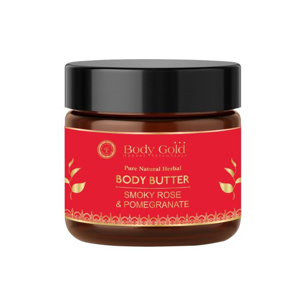 Body Gold Body Butter Cream - Pomegranate & Smoky Rose (100 Gm) - Image 9