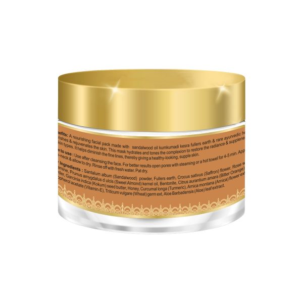 Body Gold Face Mask - Kumkumadi & Sandalwood (60 Gm) - Image 2