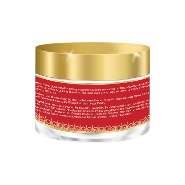 Body Gold Face Mask - Milk Rose & Honey (60 Gm) - Image 2
