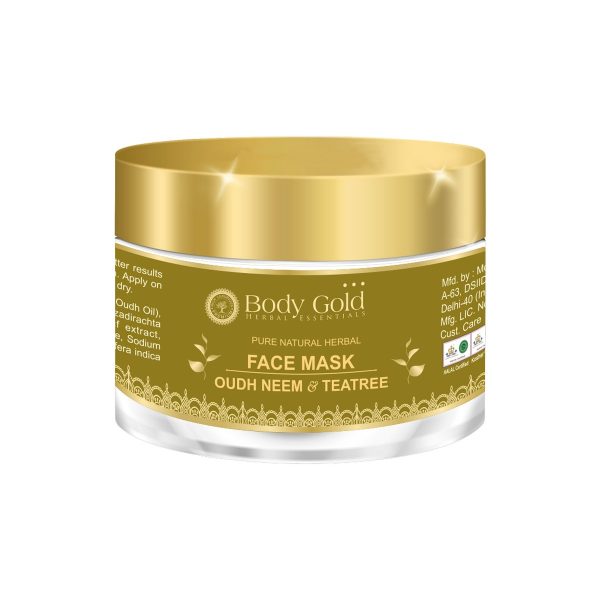 Body Gold Face Mask - Oudh Neem & Tea Tree (60 Gm)
