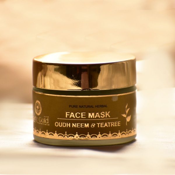 Body Gold Face Mask - Oudh Neem & Tea Tree (60 Gm) - Image 8