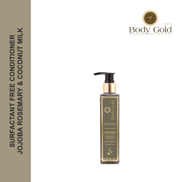 Body Gold Hair Conditioner - Jojoba Rosemary & Coconut Milk (200 ml) - Image 6