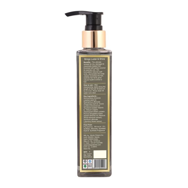 Body Gold Hair Conditioner - Jojoba Rosemary & Coconut Milk (200 ml) - Image 2