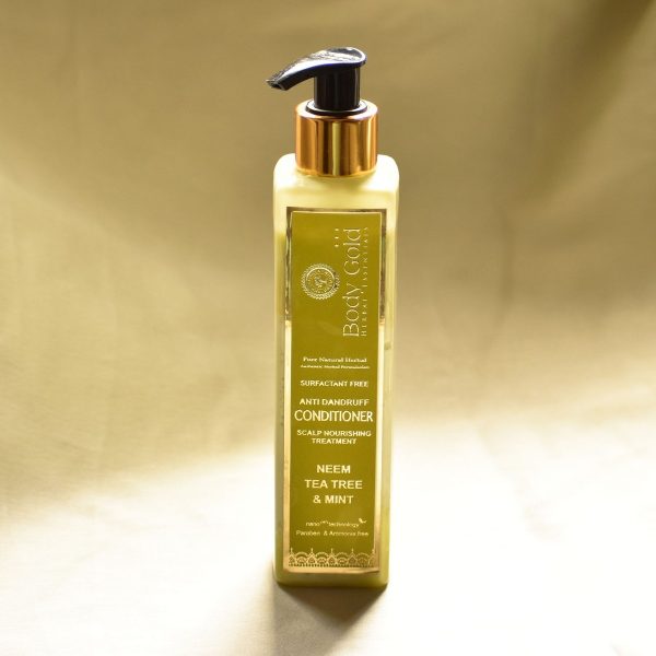 Body Gold Hair Conditioner - Neem Tea Tree & Mint (200 ml) - Image 7