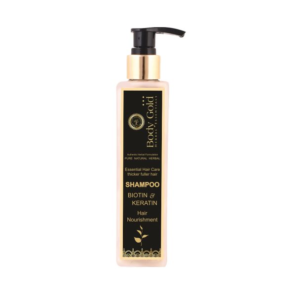 Body Gold Hair Shampoo - Brazilian Keratin Therapy (200 ml)
