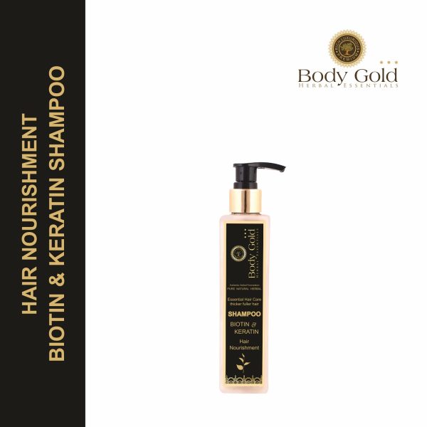 Body Gold Hair Shampoo - Brazilian Keratin Therapy (200 ml) - Image 7