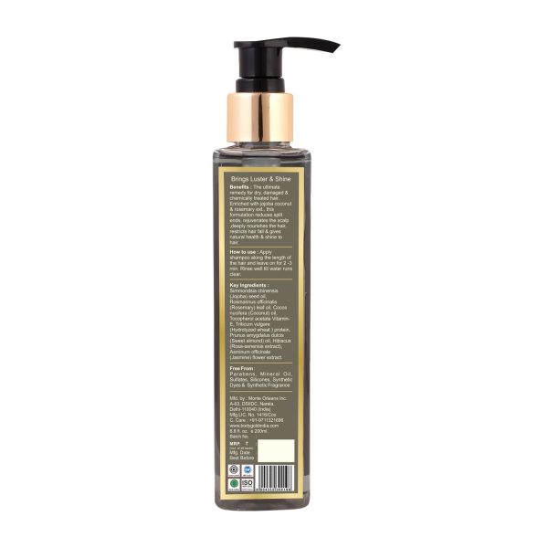 Body Gold Hair Shampoo - Jojoba Rosemary & Coconut (200 ml) - Image 2