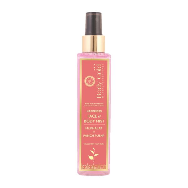 Body Gold Happiness Face & Body Mist - Mukhalat & Panch Pushp (200 ml)