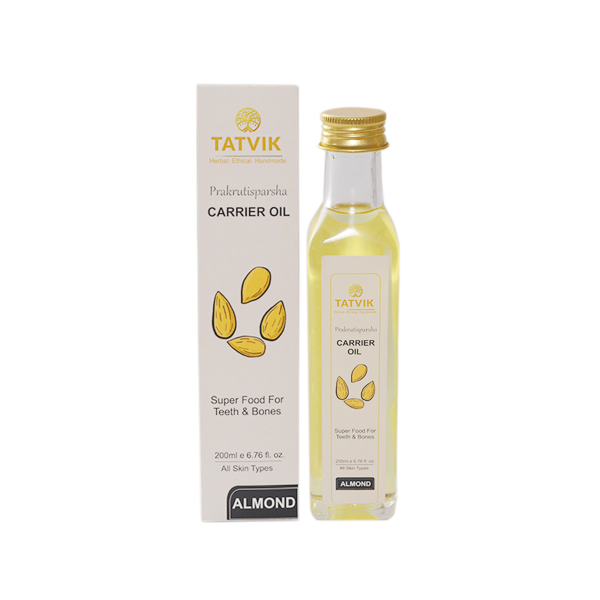 Tatvik Prakrutisparsha Carrier Oil Almond (200ml) - Image 2