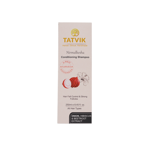 Tatvik Nirmalkesha Conditioning Shampoo Onion, Hibiscus & Beetroot (100ml)