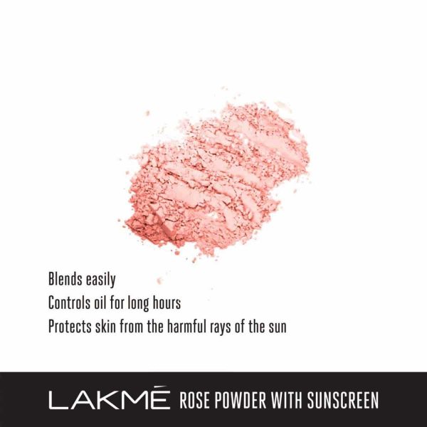 Elle 18 Eye Drama Kajal Bold Black (0.35g) & Lakme Rose Face Powder Warm Pink (40g) - Image 4